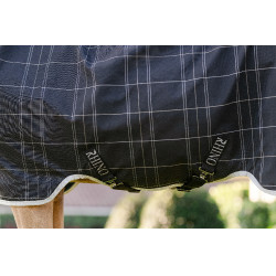 Coperta Horseware Rhino Wug Pony Turnout 100g Nero / quadri bianco grigi Coperta Horseware Rhino Wug Pony Turnout 100g Nero / quadri bianco grigi