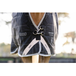 Coperta Horseware Rhino Wug Pony Turnout 100g Nero / quadri bianco grigi Coperta Horseware Rhino Wug Pony Turnout 100g Nero / quadri bianco grigi