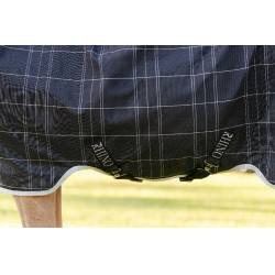 Coperta Horseware Rhino Wug Pony Turnout 250g VL Nero / quadri bianco grigi