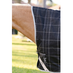 Coperta Horseware Rhino Wug Pony Turnout 250g VL Nero / quadri bianco grigi