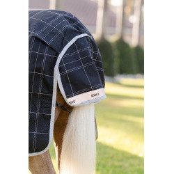 Coperta Horseware Rhino Wug Pony Turnout 250g VL Nero / quadri bianco grigi