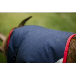 Coperta per capra Horseware 0g Blu navy / rosso Coperta per capra Horseware 0g Blu navy / rosso