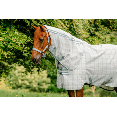 Copricollo anti-mosche Horseware Newmarket Carbone di legna Witney Grigio