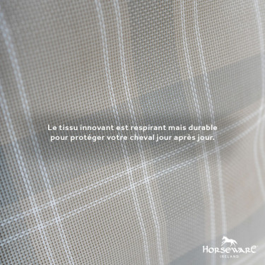 Copricollo anti-mosche Horseware Newmarket Carbone di legna Witney Grigio