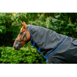 Copricollo Horseware Amigo Ripstop 900D Turnout Hood 150g Nero / blu classico