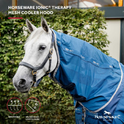 Scaldacollo Horseware Ionic Therapy Mesh Cooler Bleu imperial / argent /Marine Blu Scaldacollo Horseware Ionic Therapy Mesh Cooler Bleu imperial / argent /Marine Blu
