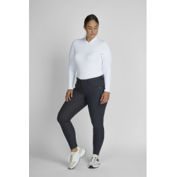 Pantaloni Pikeur Laure donna full grip vita media 3006 Ombra scura Grigio