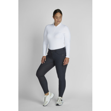 Pantaloni Pikeur Laure donna full grip vita media 3006 Ombra scura Grigio