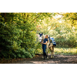 Coprireni in pile Horseware Newmarket Marine witney Blu marino