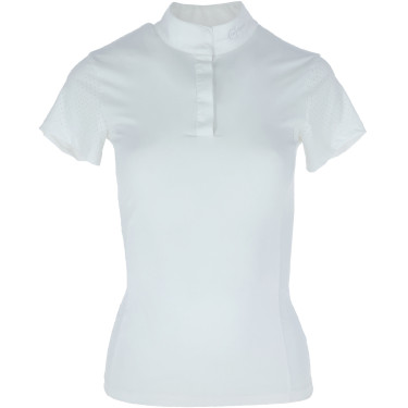 Polo da competizione Covalliero donna Bianco