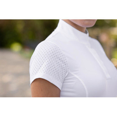 Polo da competizione Covalliero donna Bianco