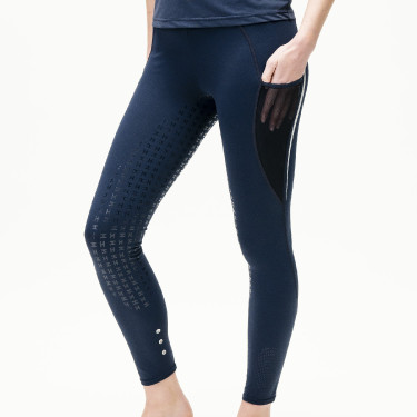 Leggings da equitazione Horseware Formfit full seat Marina Blu marino