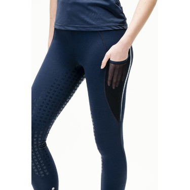 Leggings da equitazione Horseware Formfit full seat Marina Blu marino
