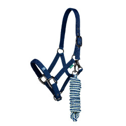 Capestro e lunghina Horseware Newmarket Marine witney Blu marino
