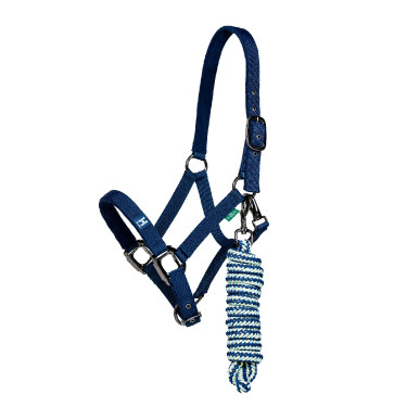 Capestro e lunghina Horseware Newmarket Marine witney Blu marino