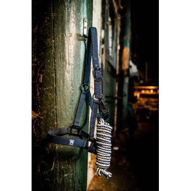 Capestro e lunghina Horseware Newmarket Marine witney Blu marino