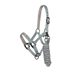 Capestro e lunghina Horseware Newmarket Carbone di legna Witney Grigio Capestro e lunghina Horseware Newmarket Carbone di legna Witney Grigio