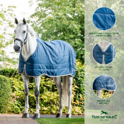 Liner Horseware Ionic Therapy 50g Bleu imperial / argent /Marine Blu Liner Horseware Ionic Therapy 50g Bleu imperial / argent /Marine Blu