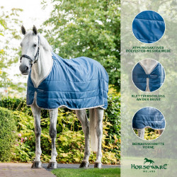 Liner Horseware Ionic Therapy 50g Bleu imperial / argent /Marine Blu Liner Horseware Ionic Therapy 50g Bleu imperial / argent /Marine Blu
