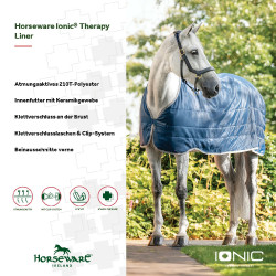 Liner Horseware Ionic Therapy 50g Bleu imperial / argent /Marine Blu Liner Horseware Ionic Therapy 50g Bleu imperial / argent /Marine Blu