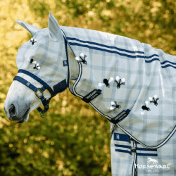 Maschere anti-mosche Horseware Newmarket Marine witney Blu marino Maschere anti-mosche Horseware Newmarket Marine witney Blu marino