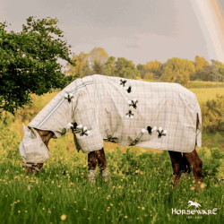 Maschere anti-mosche Horseware Newmarket Carbone di legna Witney Grigio