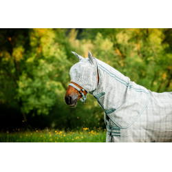 Maschere anti-mosche Horseware Newmarket Carbone di legna Witney Grigio