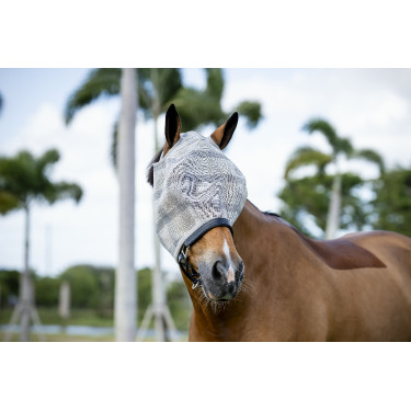 Maschere antimosche Horseware Newmarket senza orecchie Carbone di legna Witney Grigio