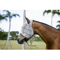 Maschere antimosche Horseware Newmarket senza orecchie Carbone di legna Witney Grigio