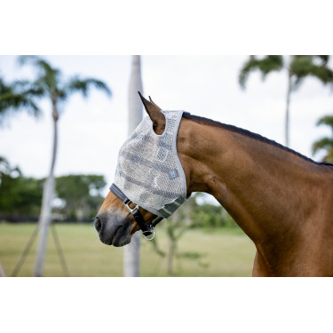 Maschere antimosche Horseware Newmarket senza orecchie Carbone di legna Witney Grigio