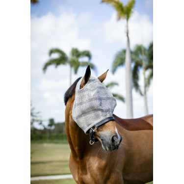 Maschere antimosche Horseware Newmarket senza orecchie Carbone di legna Witney Grigio