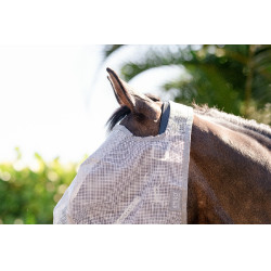 Maschere anti-mosche Horseware Amigo senza orecchie Argento / grigio titanio / argento