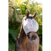 Maschere anti-mosche Horseware Amigo senza orecchie Argento / grigio titanio / argento Maschere anti-mosche Horseware Amigo senza orecchie Argento / grigio titanio / argento