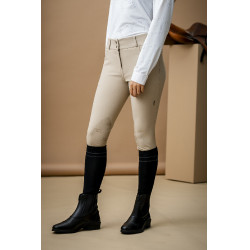 Pantaloni Horseware AA Aria con patch alle ginocchia a vita media Beige Pantaloni Horseware AA Aria con patch alle ginocchia a vita media Beige