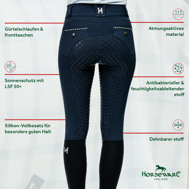 Pantaloni Horseware Newmarket a vita alta con full seat Pantaloni Horseware Newmarket a vita alta con full seat