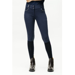 Pantaloni Horseware Newmarket a vita media con grip al ginocchio Marina / marina Blu Pantaloni Horseware Newmarket a vita media con grip al ginocchio Marina / marina Blu