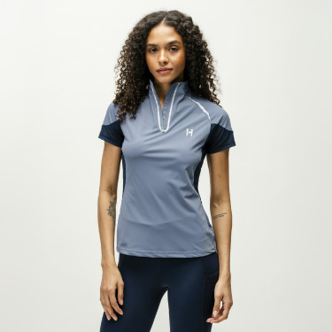 Polo 1/4 zip Horseware Stamina maniche corte Polo 1/4 zip Horseware Stamina maniche corte