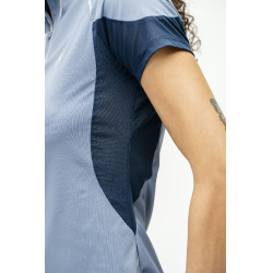 Polo 1/4 zip Horseware Stamina maniche corte Blu Polo 1/4 zip Horseware Stamina maniche corte Blu