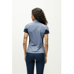 Polo 1/4 zip Horseware Stamina maniche corte Blu Polo 1/4 zip Horseware Stamina maniche corte Blu
