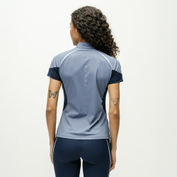 Polo 1/4 zip Horseware Stamina maniche corte Blu Polo 1/4 zip Horseware Stamina maniche corte Blu
