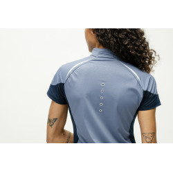 Polo 1/4 zip Horseware Stamina maniche corte Blu Polo 1/4 zip Horseware Stamina maniche corte Blu