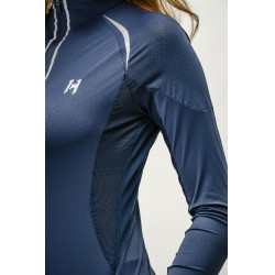 Polo 1/4 zip Horseware Stamina a maniche lunghe Marina Blu marino Polo 1/4 zip Horseware Stamina a maniche lunghe Marina Blu marino