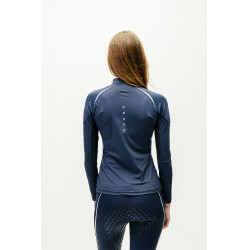 Polo 1/4 zip Horseware Stamina a maniche lunghe Marina Blu marino Polo 1/4 zip Horseware Stamina a maniche lunghe Marina Blu marino