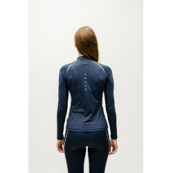 Polo 1/4 zip Horseware Stamina a maniche lunghe Marina Blu marino Polo 1/4 zip Horseware Stamina a maniche lunghe Marina Blu marino