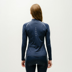 Polo 1/4 zip Horseware Stamina a maniche lunghe Marina Blu marino Polo 1/4 zip Horseware Stamina a maniche lunghe Marina Blu marino