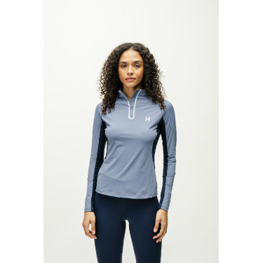 Polo 1/4 zip Horseware Stamina a maniche lunghe Polo 1/4 zip Horseware Stamina a maniche lunghe