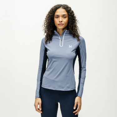 Polo 1/4 zip Horseware Stamina a maniche lunghe Polo 1/4 zip Horseware Stamina a maniche lunghe