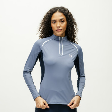 Polo 1/4 zip Horseware Stamina a maniche lunghe Polo 1/4 zip Horseware Stamina a maniche lunghe