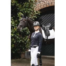 Polo da concorso Horseware AA Alcina a maniche lunghe Carbone di legna Grigio