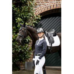 Polo da concorso Horseware AA Alcina a maniche lunghe Carbone di legna Grigio